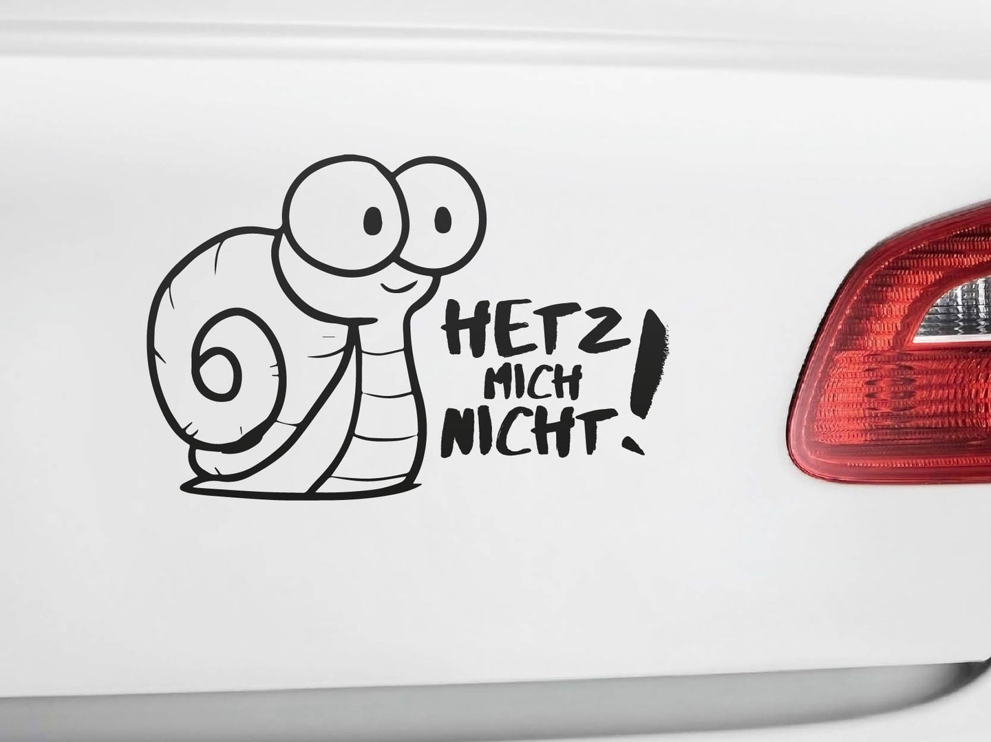 Autoaufkleber Schnecke Hetz mich nicht