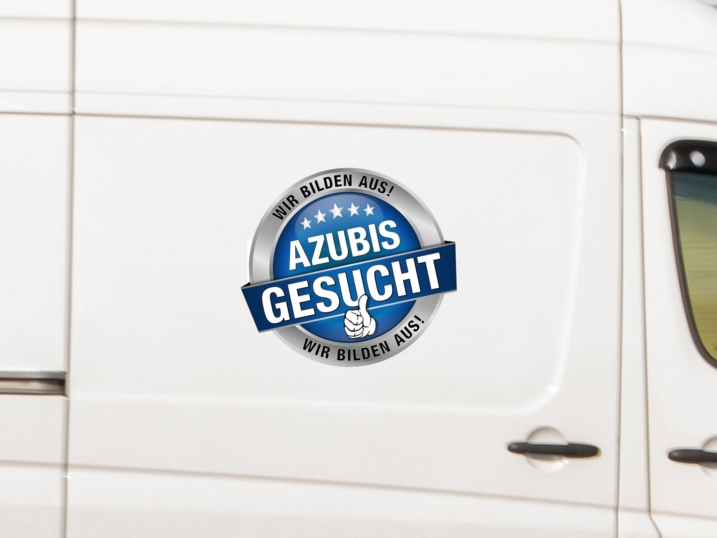 Aufkleber Azubis gesucht, wir bilden aus!