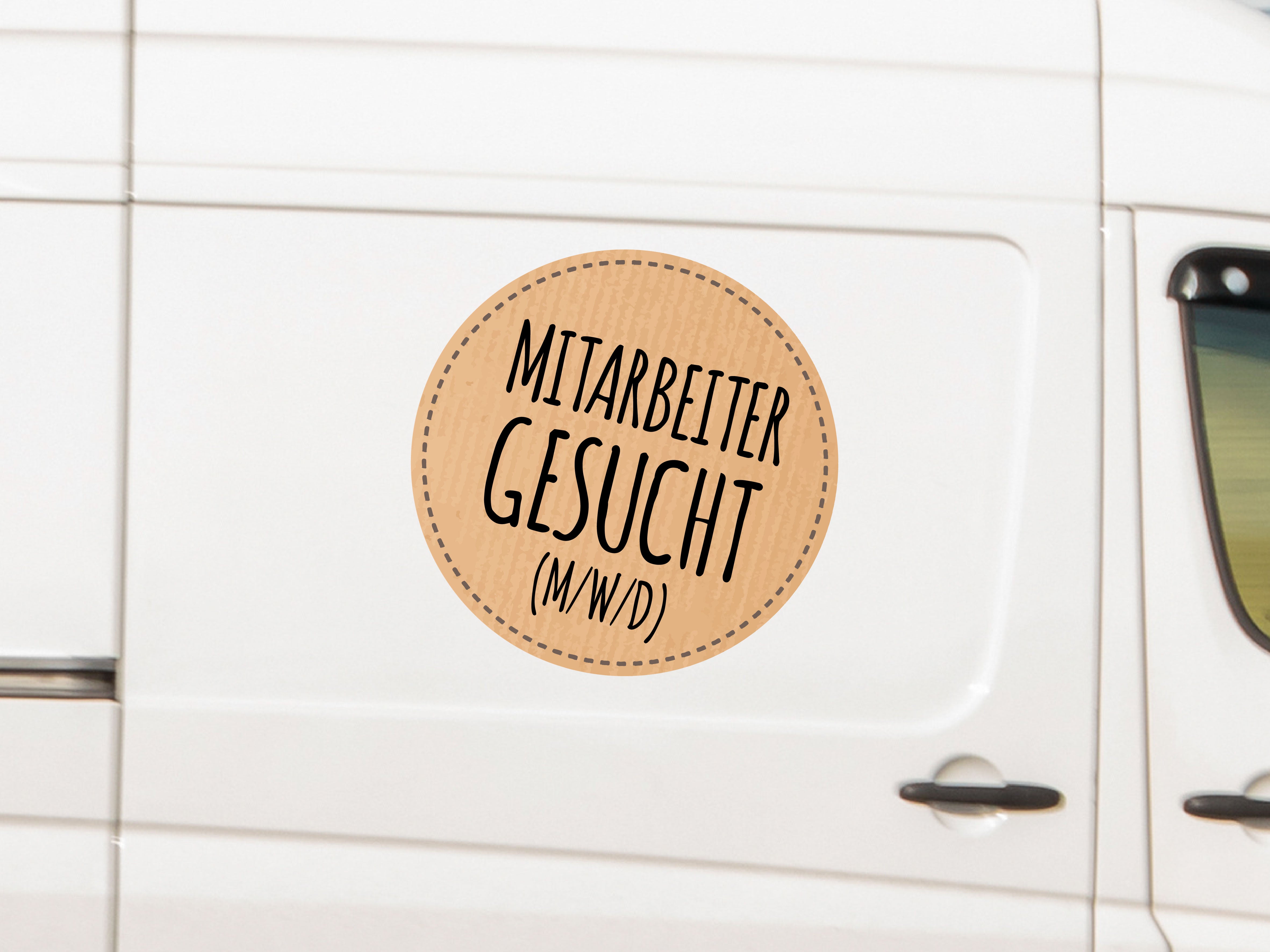 Aufkleber Mitarbeiter gesucht (M/W/D)