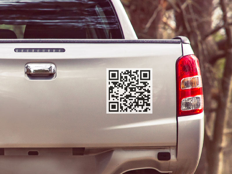 QR-Code Autoaufkleber