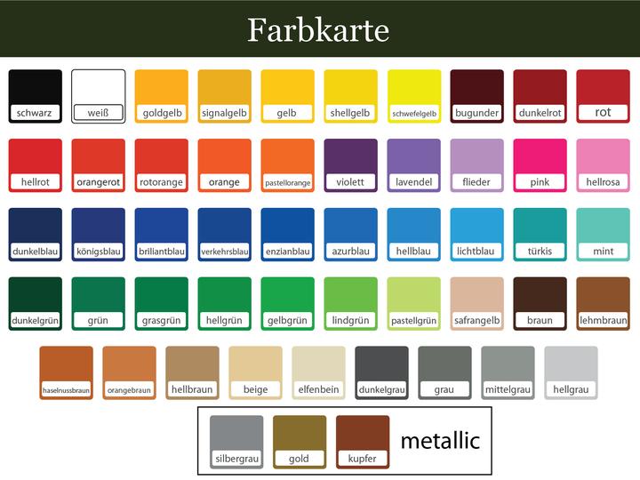 Farbkarte Aufkleber Sale Stempel