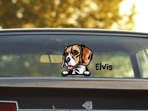 Hunde Aufkleber 2er Set für Auto Außenbereich 24 Motive Hunderassen UV  Siebdruck –